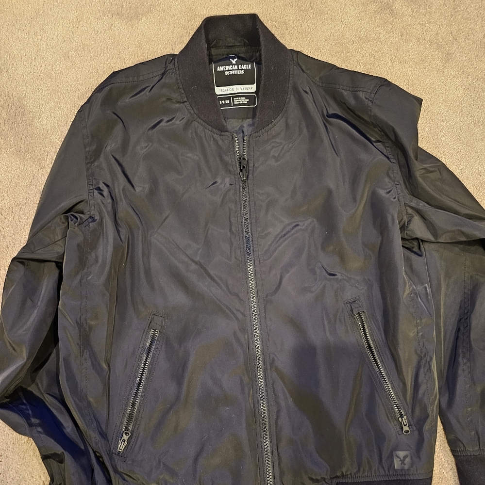 Men's Black American Eagle Jacket